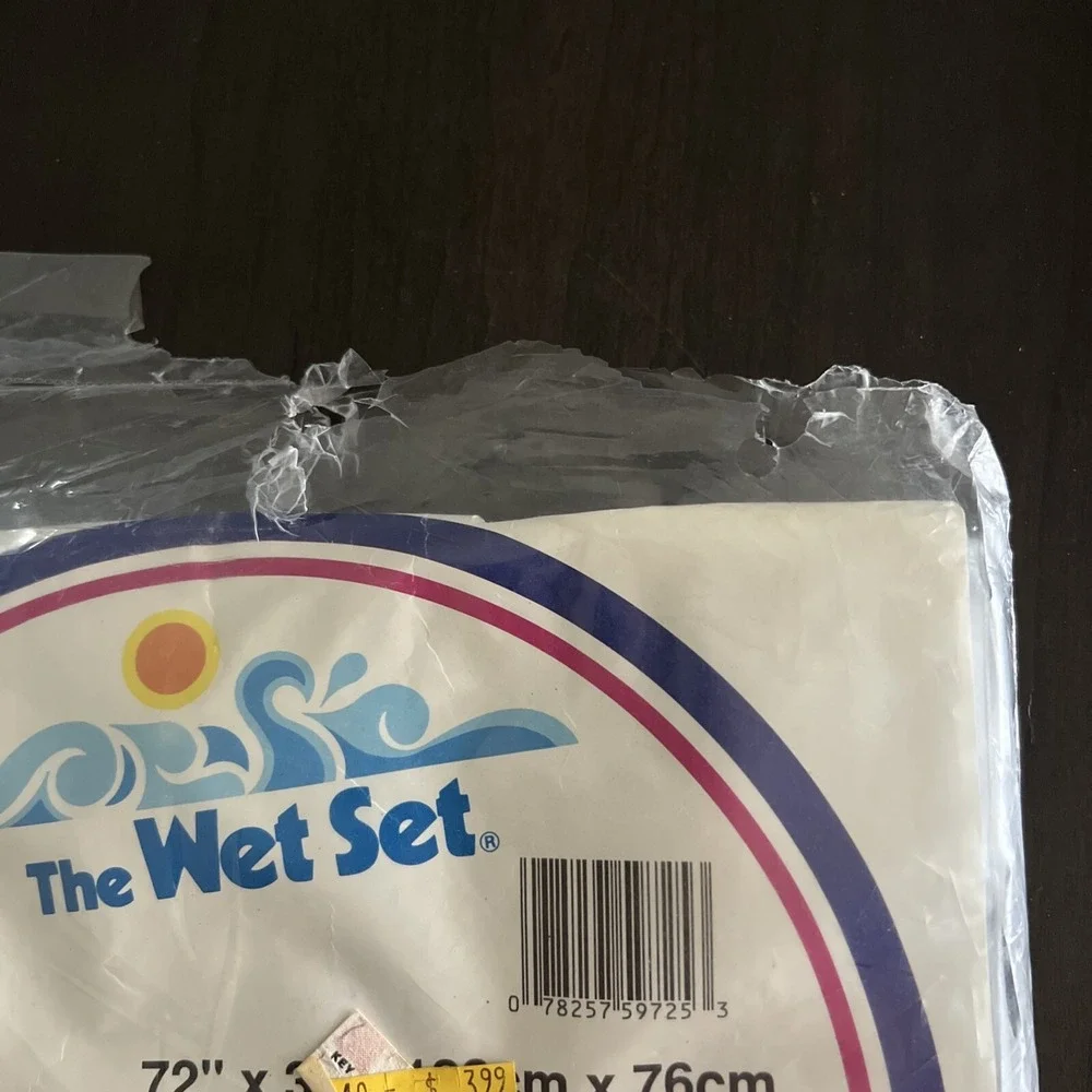 Vintage Intex The Wet Set Inflatable Action Air Mat Vinyl Beach‎ Pool Float Gray
